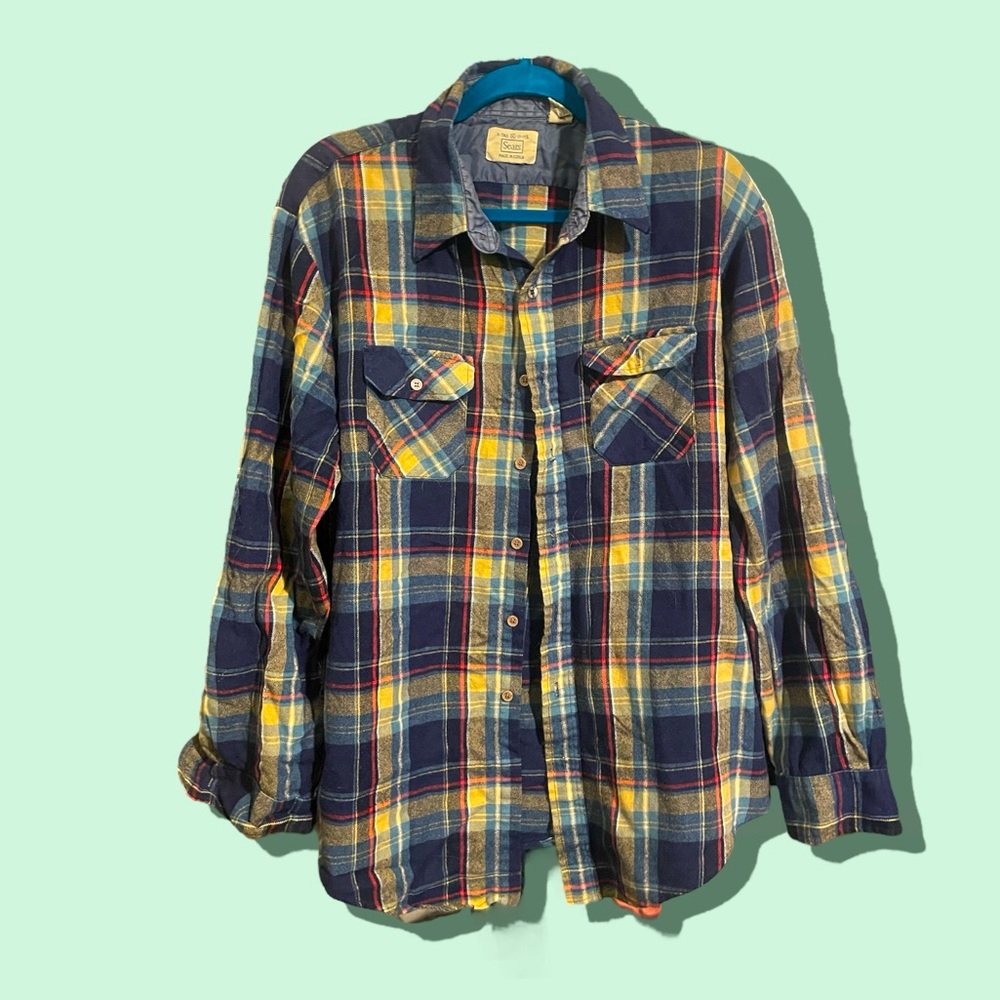 VINTAGE 70s SEARS FLANNEL